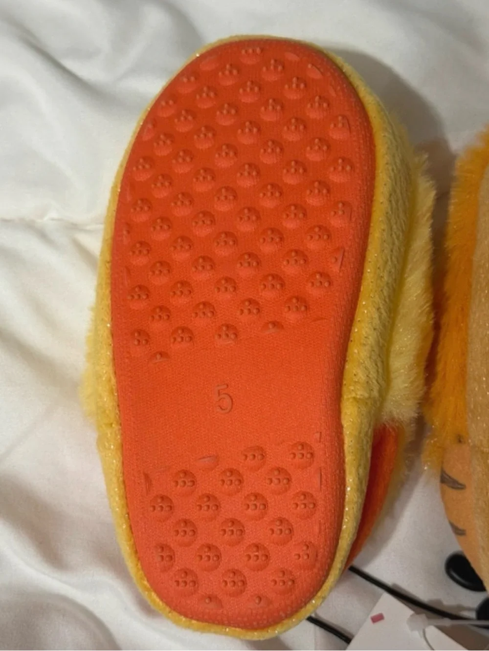 Disney Yellow & Orange Plush Baby Slippers - Winnie the Pooh/Tigger